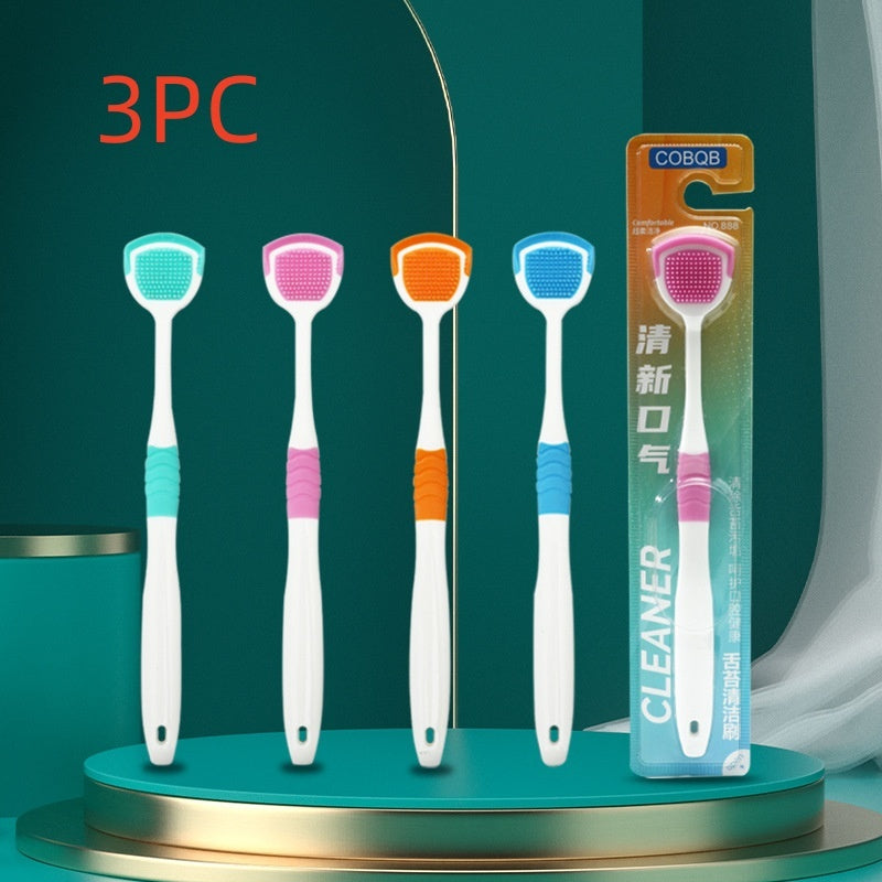 Tongue Coating Brush Cleaner Multifunction