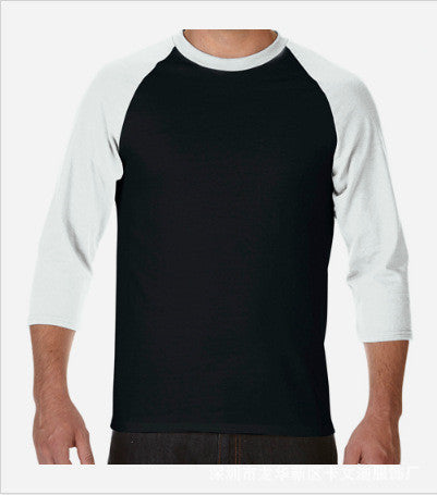 Men's Short-sleeved T-shirt Summer Split-sleeve Raglan T-shirt