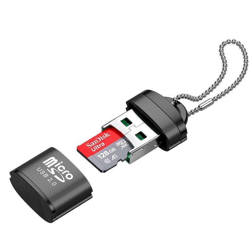 Aluminum Alloy Mini Card Reader MicroSDTF Card Mobile Phone Memory Card