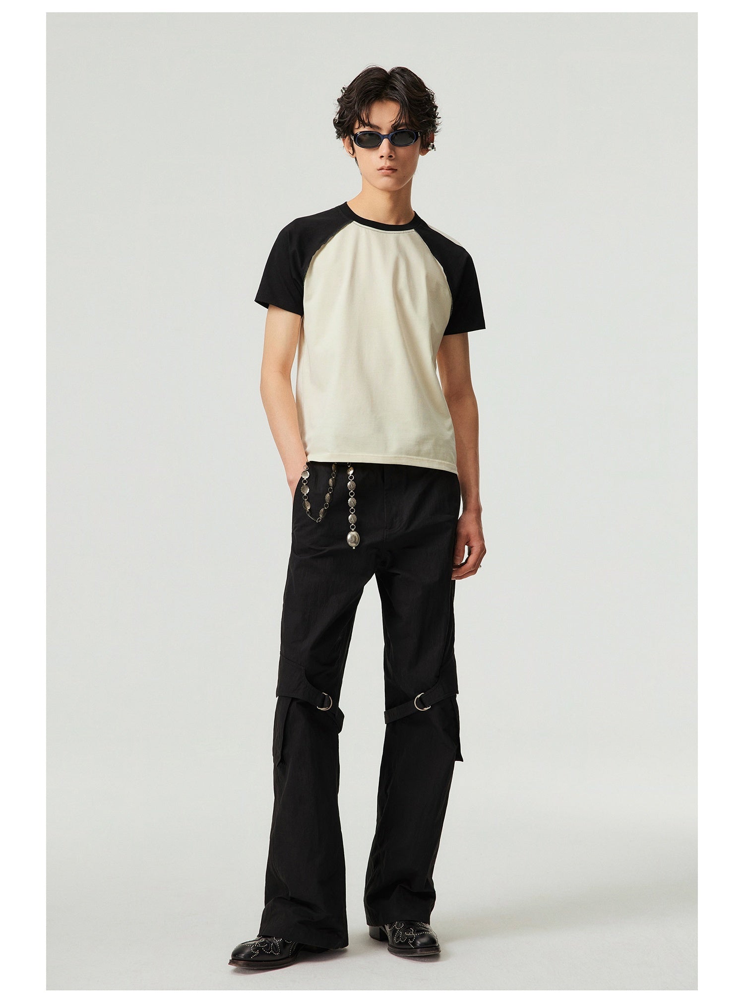 Unisex Slim Fit Cultural Cotton T Shirt Raglan Sleeves