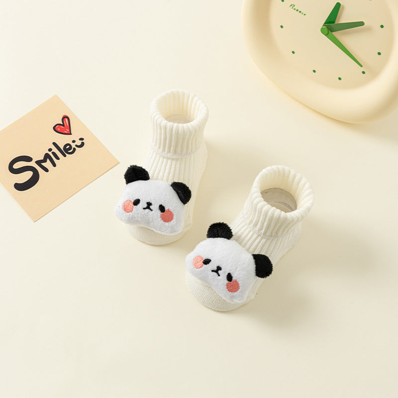 Spring And Autumn Non-slip Not Feel Tight With Feet Cartoon Room Socks