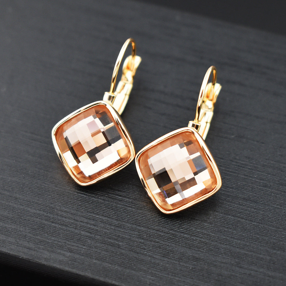 Korean Style Graceful Earrings Simple Square