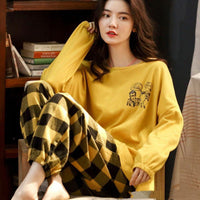 CXYellow Plaid Pants