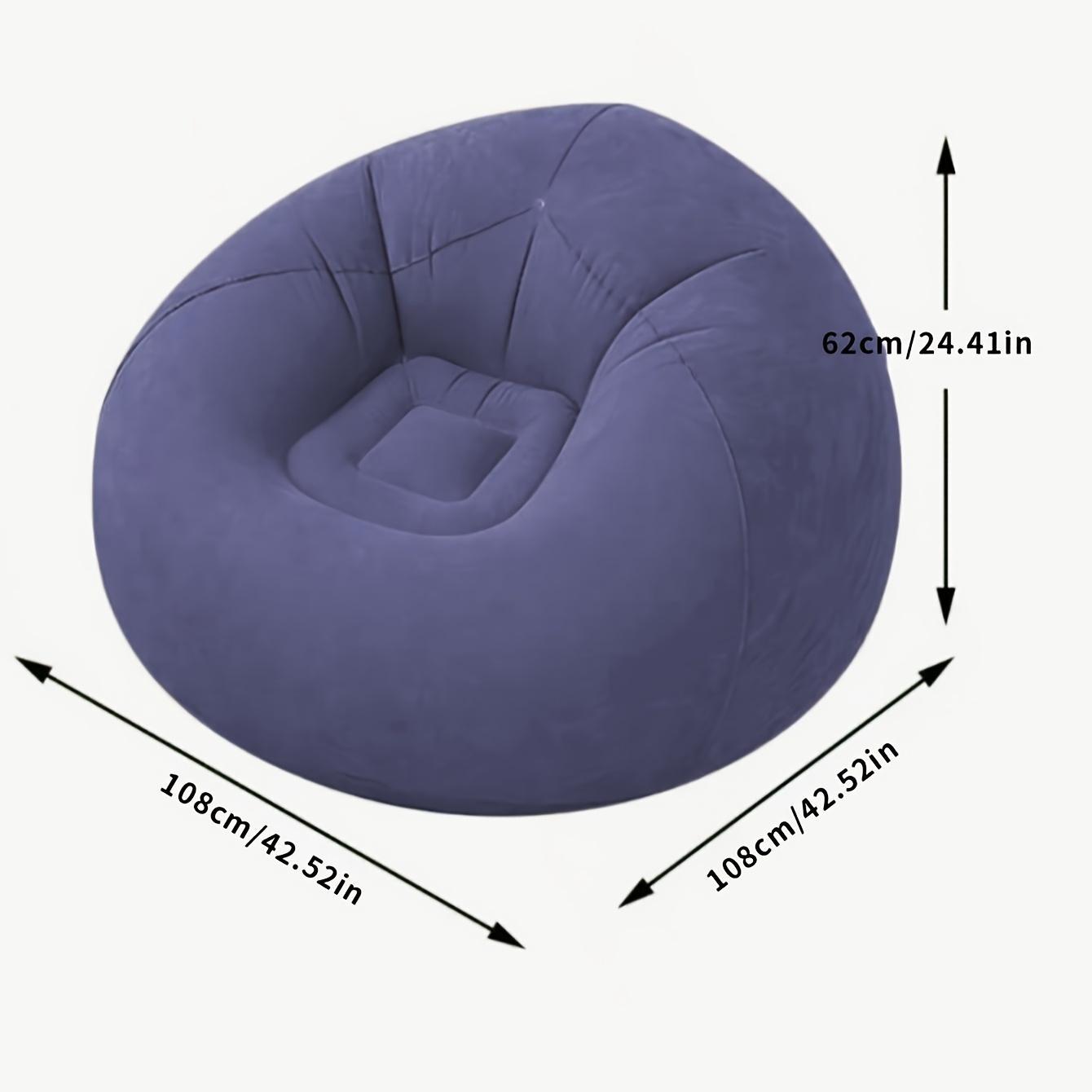 Outdoor Air Sofa Inflatable Lazy Sofa Chair, No Bean Bag Lazy Sofa Inflatable Chair, Washable Sofa Bean Bag Chair