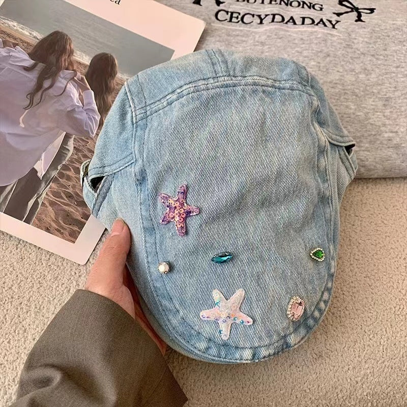 Stylish Cotton Dome Crown Painter Cap for Women’s Spring and Autumn Casual Wear