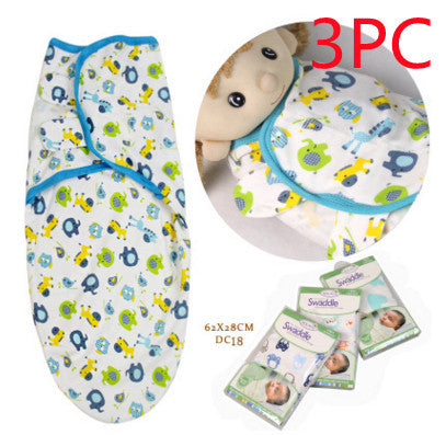 Cotton Cartoon Baby Swaddle Towel – Anti-Startle Sleeping Bag