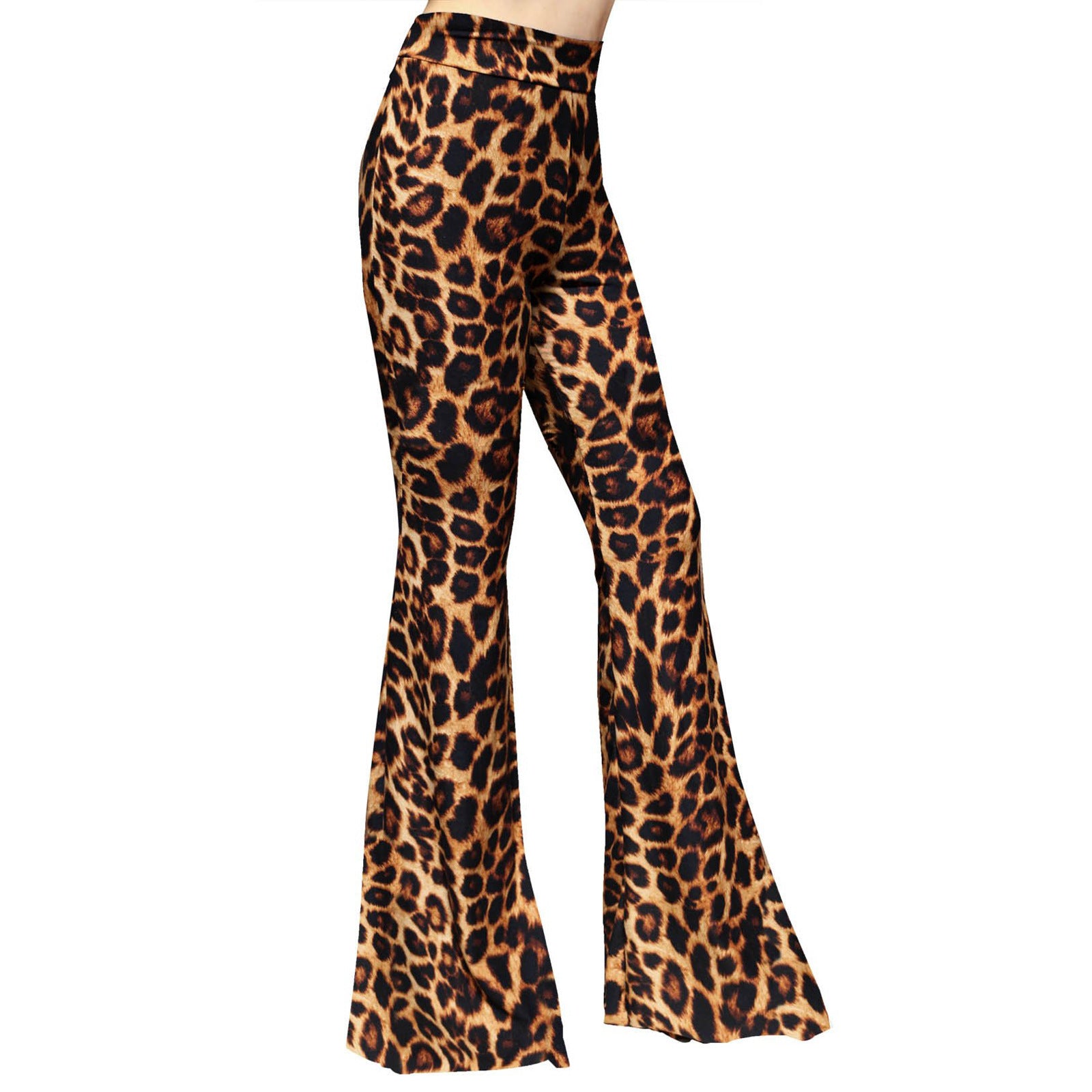 Women’s Yoga Flare Pants – High-Waist Wide-Leg Bell-Bottoms, Soft Stretch
