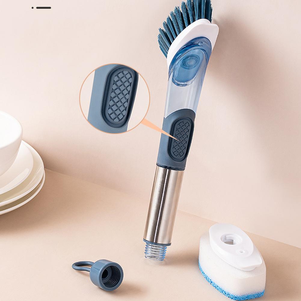Multifunctional Long Handle Dish Brush – Kitchen Oily Sponge Cleaning Tool