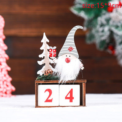 Christmas Decorations Wooden Celebrity Gift Box Ornaments For The Elderly