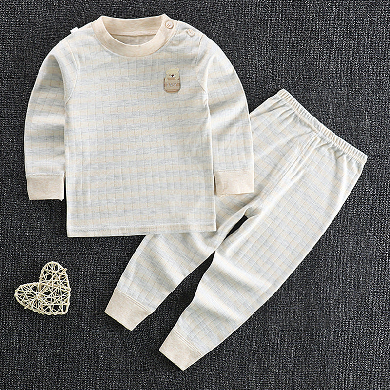 Autumn And Winter Children's Clothing Baby Cotton Autumn Clothes Long Trousers Suit
