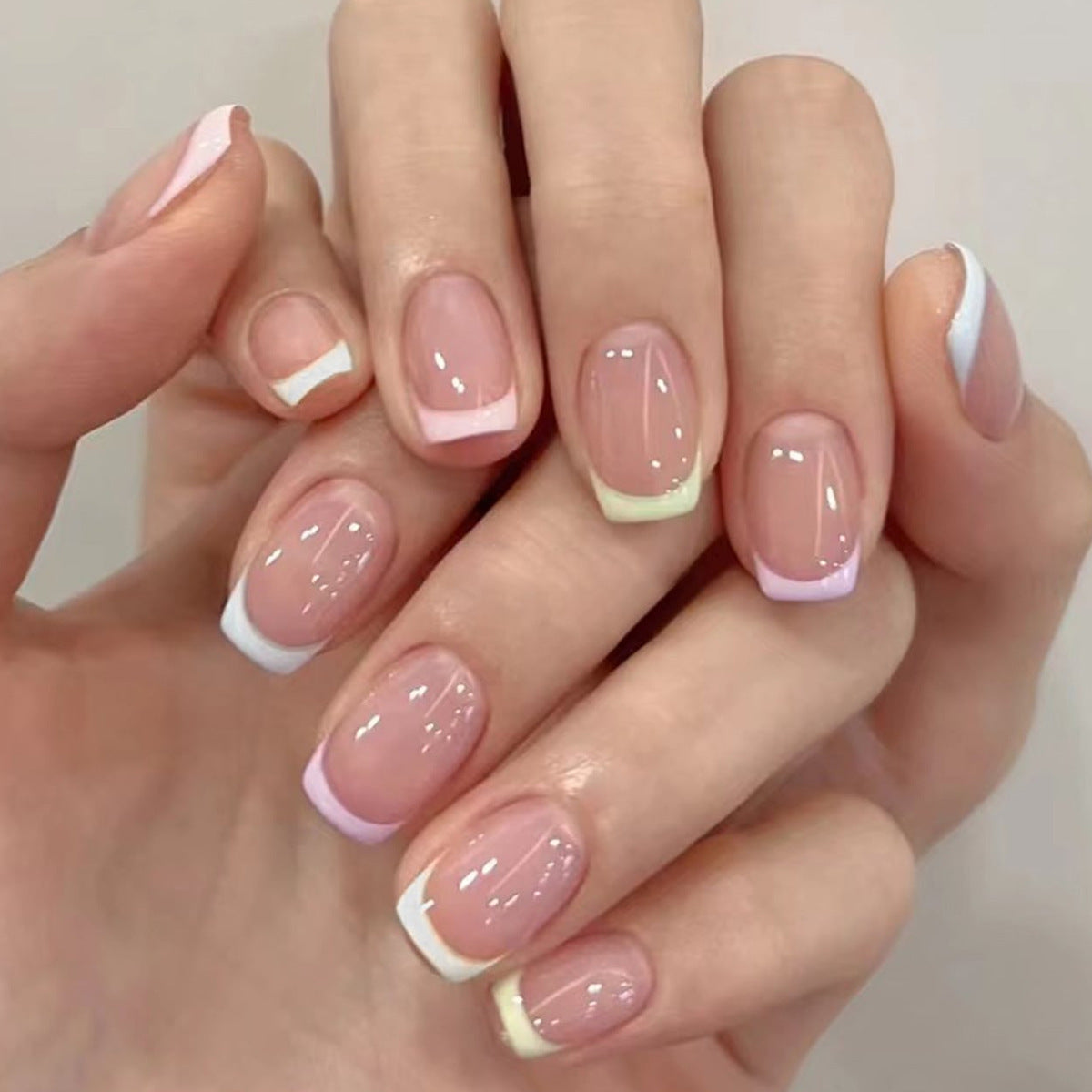 Women's European, American And French Style Pieces Fake Nail Patch