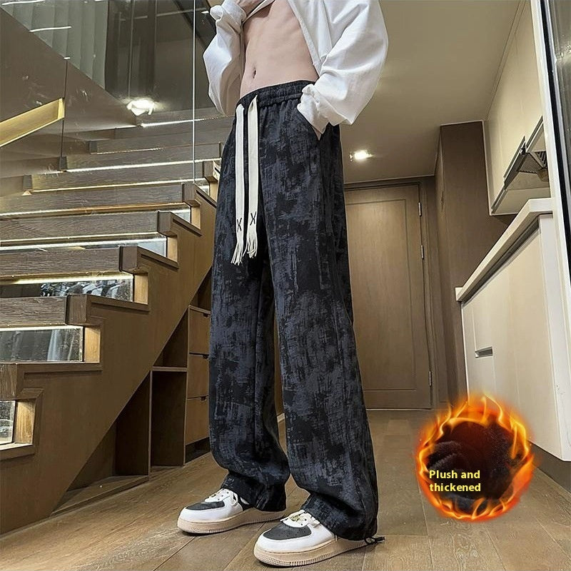 Men’s Autumn American Style Tie-Dye Draped Pants