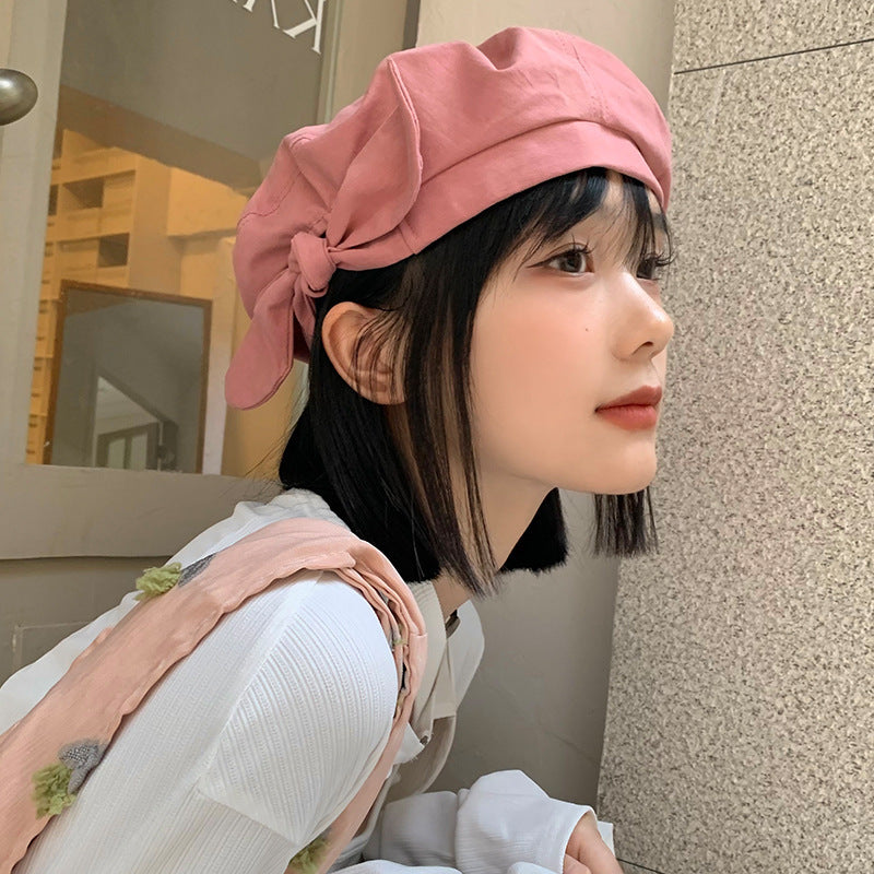 Dopamine Bow All-match And Sweet Beret