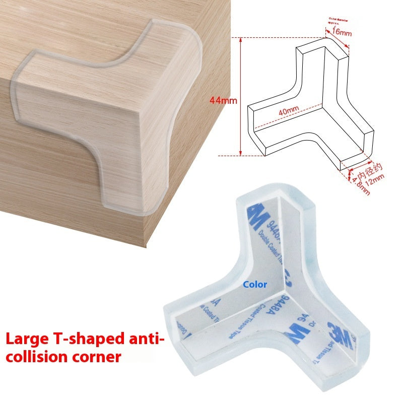 Soft PVC Table Corner Guard For Baby Safety With 3M Tape