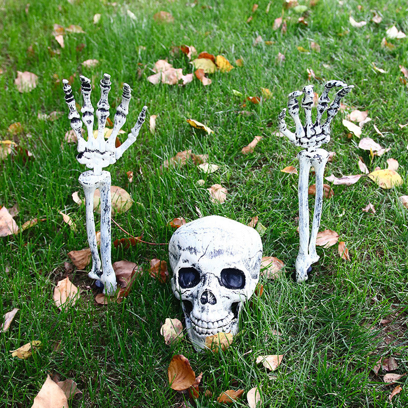 Halloween Skeleton Set – Realistic Simulation Props for Ghost Festival and Haunted House Decorations