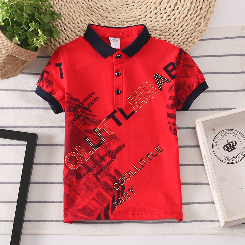 Boys Short Sleeve Casual Shirt Top Soft Cotton Everyday Wear