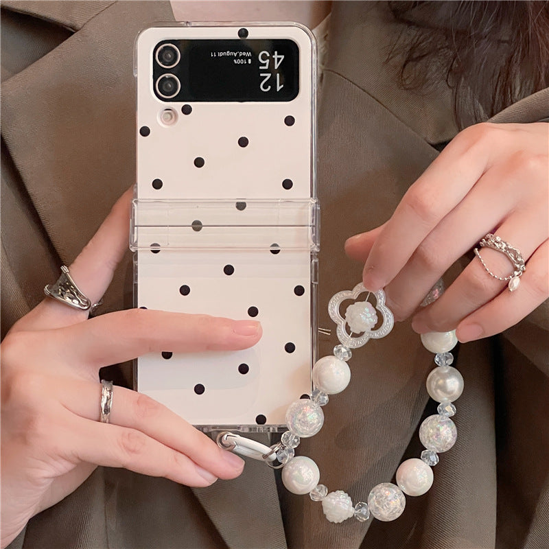 Folding Phone Case Cute Ins Polka Dot