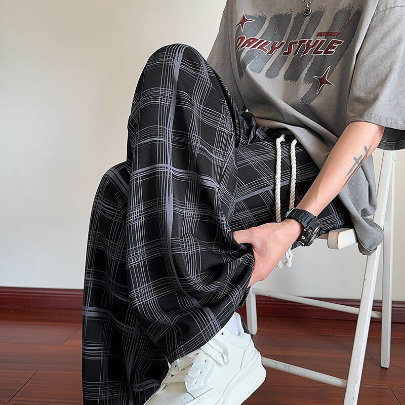 Fall Winter Men’s Straight Pants – Casual Warm Business Trousers