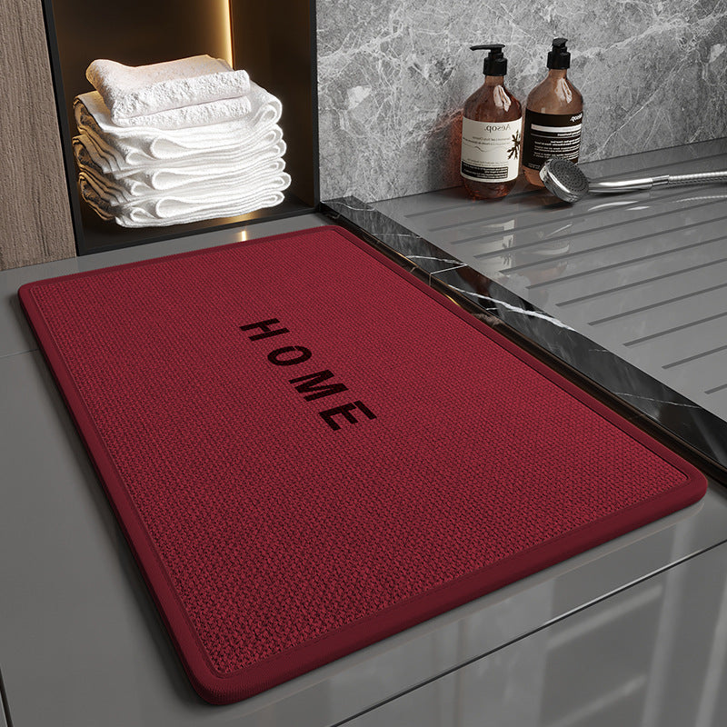 Home Fashion Linen Non-Slip Bathroom Mats