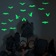 Halloween Luminous Carved Wall Stickers Fluorescent Stickers