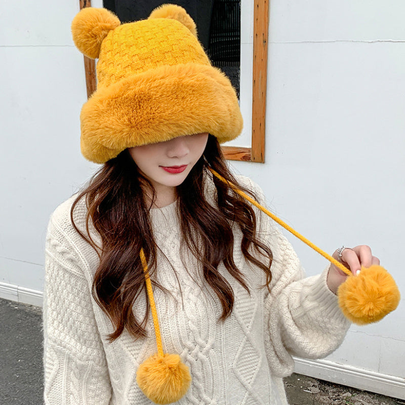 Autumn And Winter Ladies New Korean Style Knitted Wool Hat