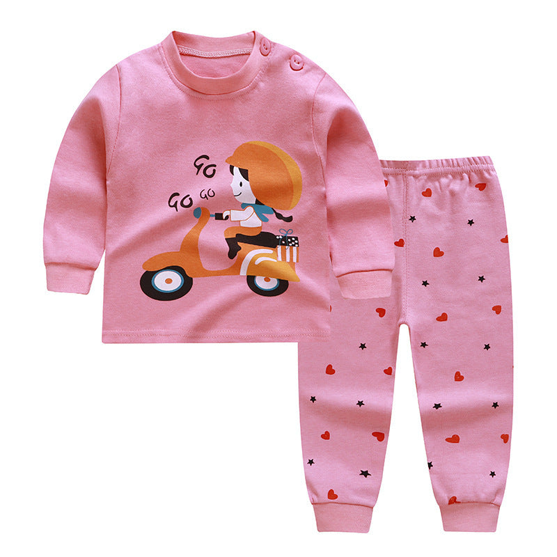 Boys And Girls, Infants Autumn Clothes And Long Trousers Home Service