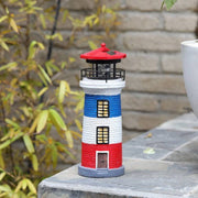 Solar Resin Craft Lighthouse Garden Ornament