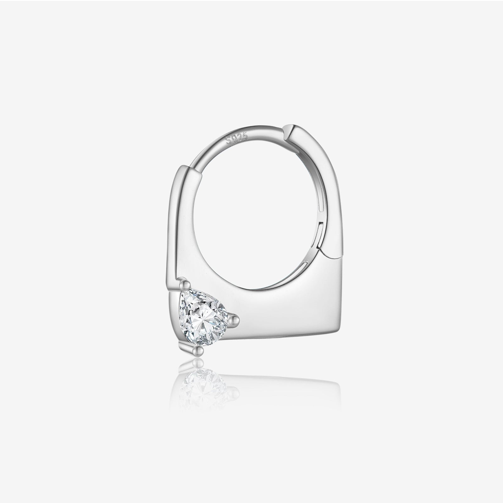 S925 Sterling Silver Small Ear Ring Zircon Stud Earrings Korean Style