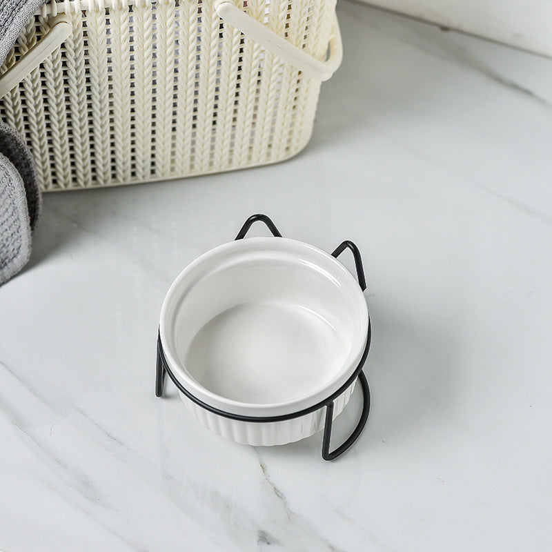Protect Cervical Spine And High Feet Drinking Water Pet Bowl