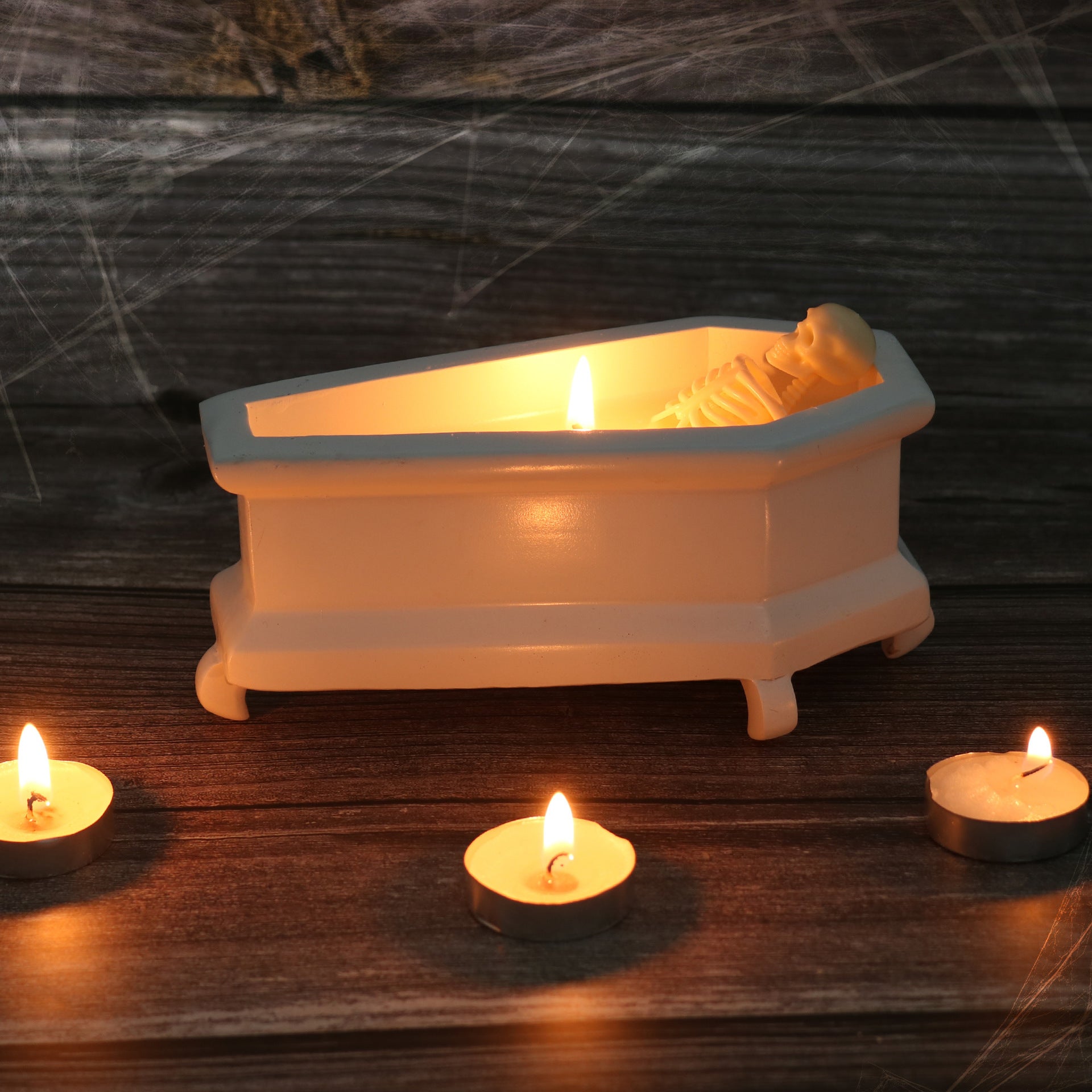 Creative Candles Bubble Bath Skull Skeleton Halloween Atmosphere Haunted House Holiday Decoration Ornaments