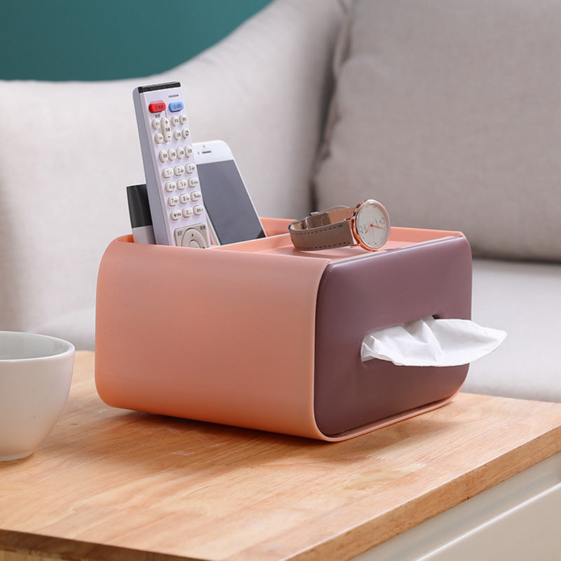 Remote Control & Desk Organizer Box with Paper Drawer