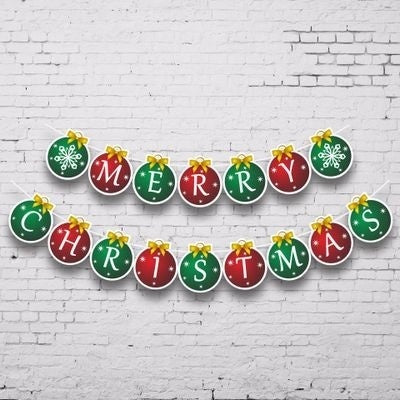 Christmas Decoration Hanging Flag Garland Hanging Ornaments