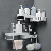 Bathroom Kitchen Corner Shelf – Creative Double-Layer Multi-Function Seamless Wall-Mounted Storage Rack