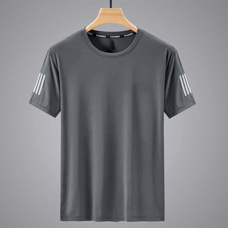 Men's Birdseye Regular Fit Round Neck T Shirt Summer