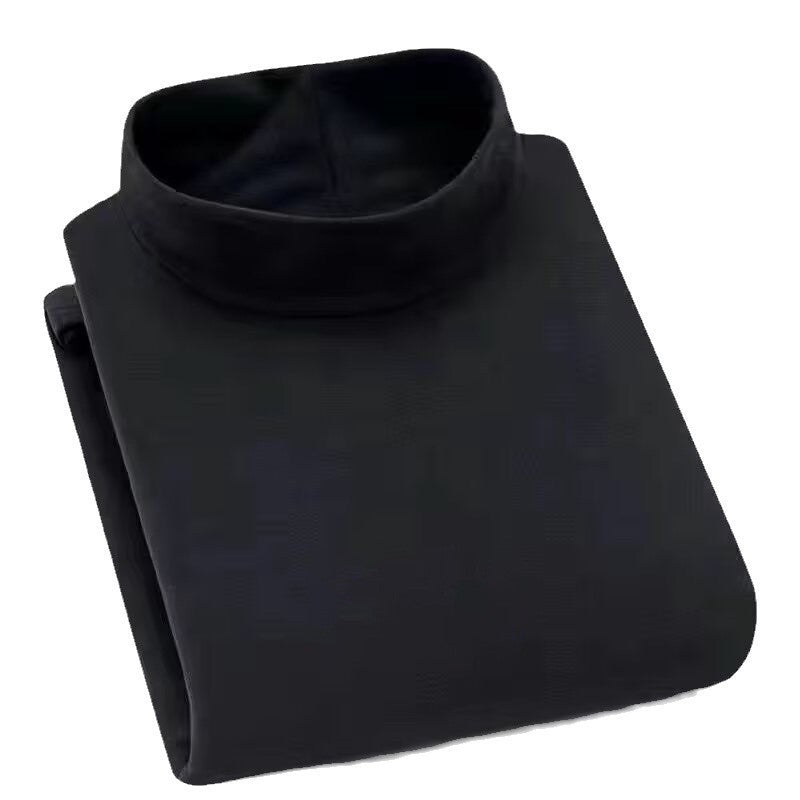 Autumn And Winter Half-high Collar Keep Warm Pure Color Inner Wear Men