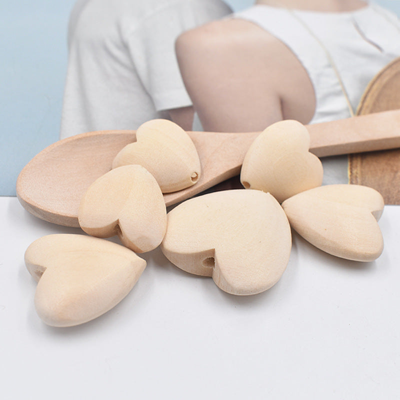 DIY Accessories 20-40MM Wooden Heart – Craft, Decoration, and Handmade Projects