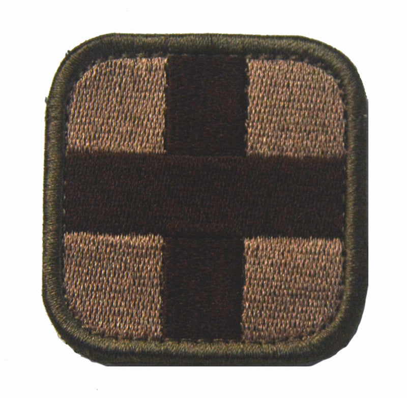 Cross Tactical Medical Badge Emergency Rescue Backpack Chapter Embroidery Velcro Label