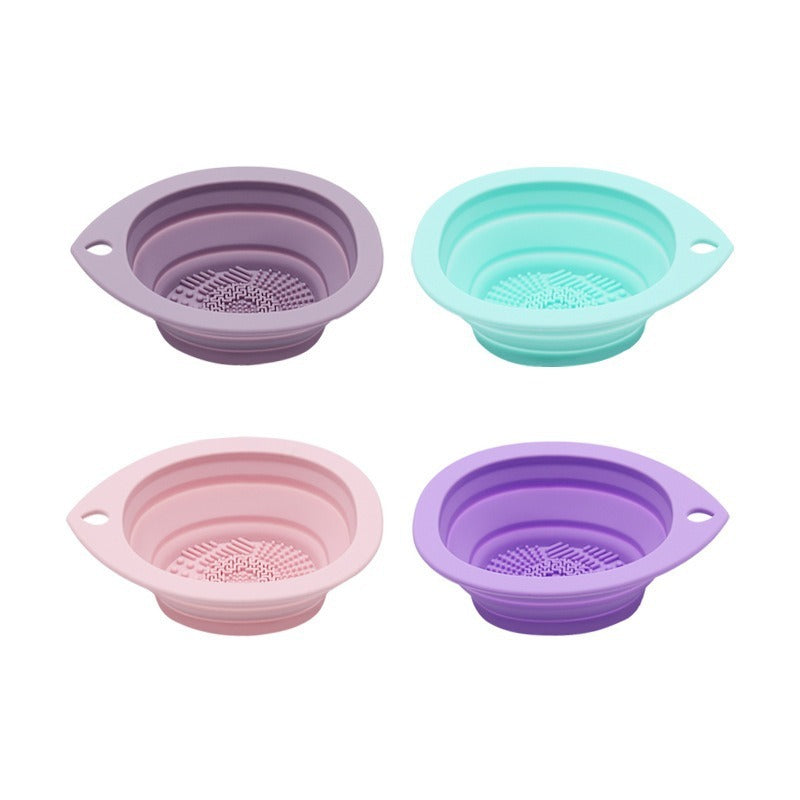 Silicone Brush Cleaning Pad – Folding Solid Color Beauty Tool Mat