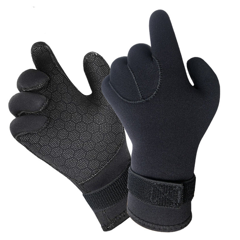 Neoprene Diving Gloves – 3mm & 5mm Black Thermal Protection