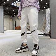 Men’s Korean Style Slim Fit Checkered Casual Pants – Trendy Trousers