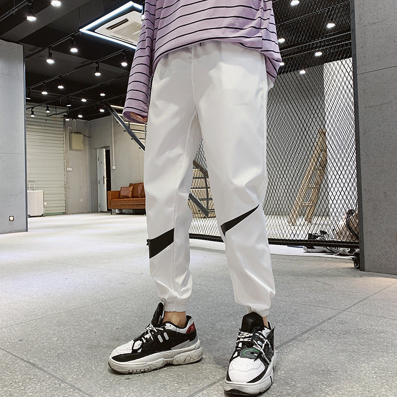 Men’s Korean Style Slim Fit Checkered Casual Pants – Trendy Trousers
