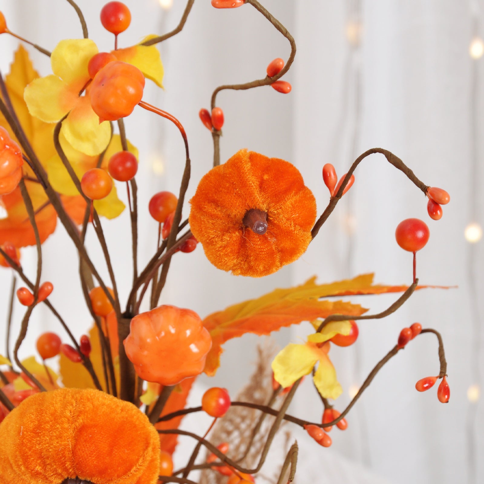 New Halloween Decorations Autumn Maple Leaf Pumpkin