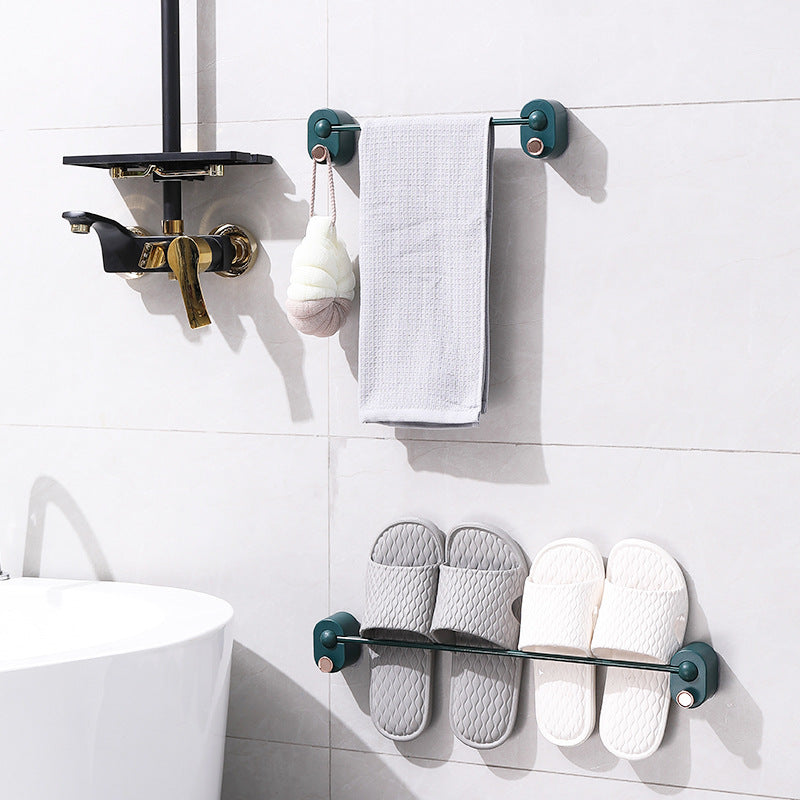 Perforation-Free Bathroom Towel Rack – No-Drill Adhesive Wall Mount