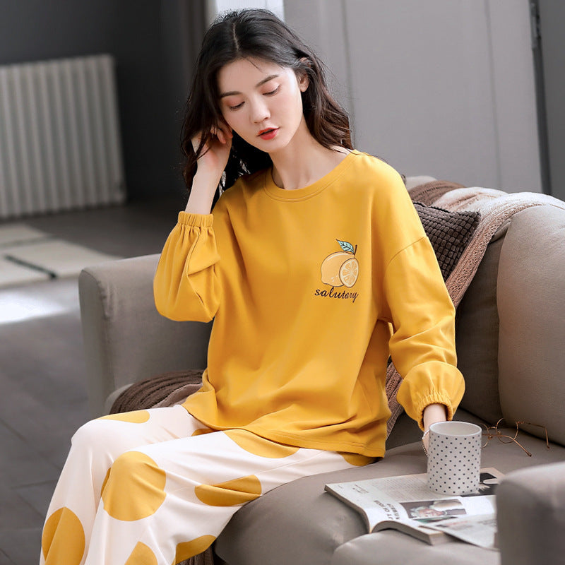 Women's All Cotton Summer Homewear Suit Two Piece Set