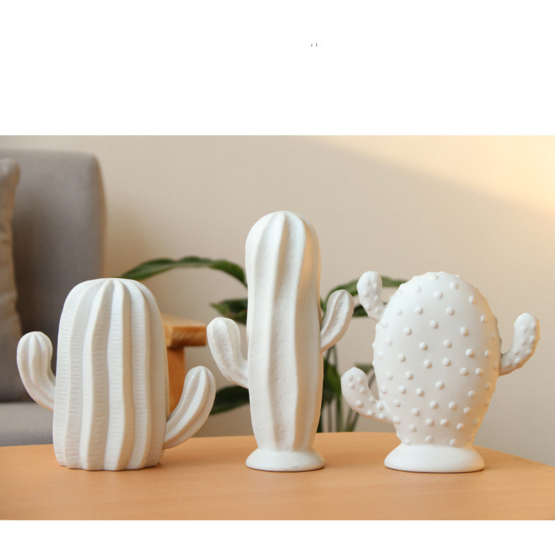 Simple Ceramic Plant Cactus Decoration Home