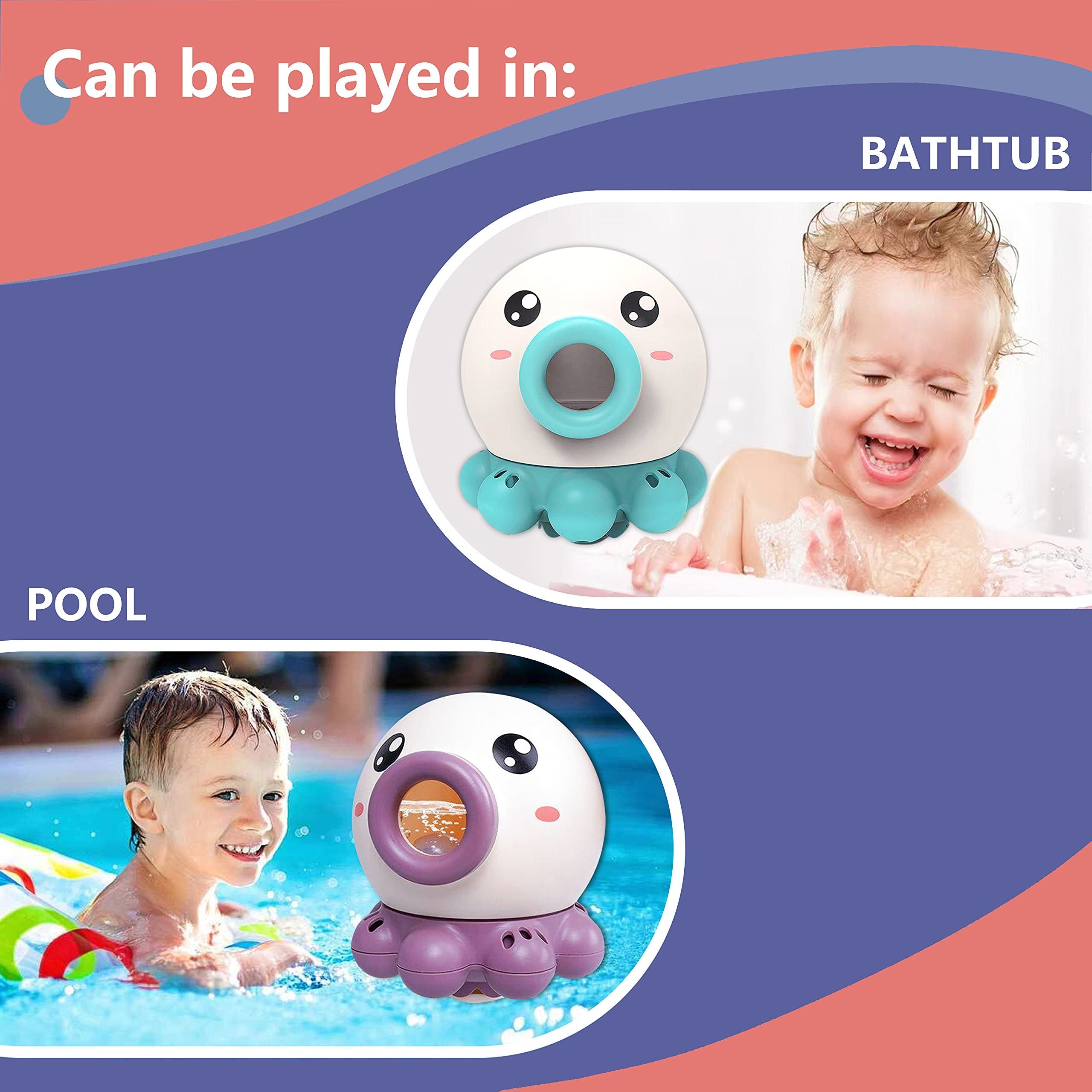 Octopus Fountain Bath Toy – Rotating Water Jet Sprinkler for Kids’ Bath, Beach, and Summer Play