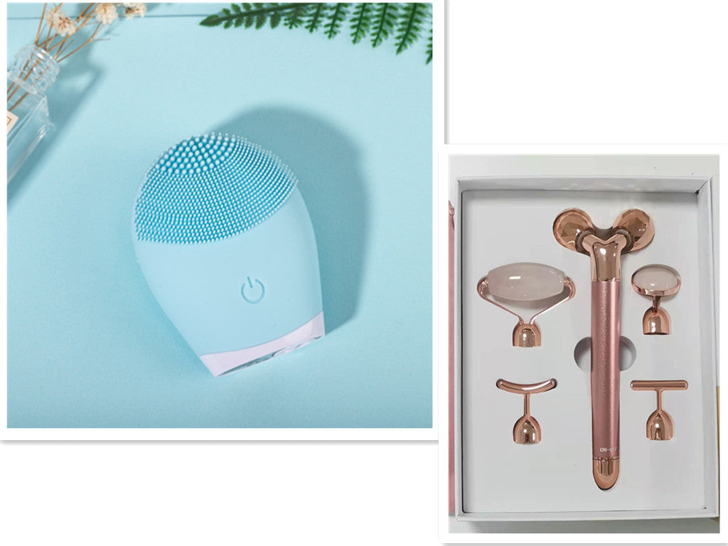 Silicone Ultrasonic Facial Cleanser For Deep Cleaning