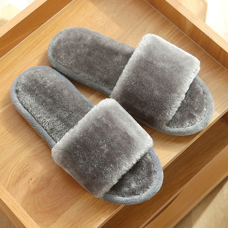 Cotton Slippers Floor Non-slip Warm Korean Women's