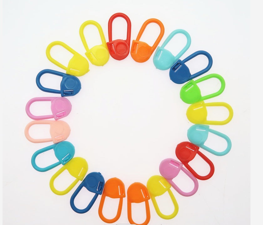 Colorful Plastic Knitting Mark Buckles – Crochet and Knitting Accessories for DIY Projects