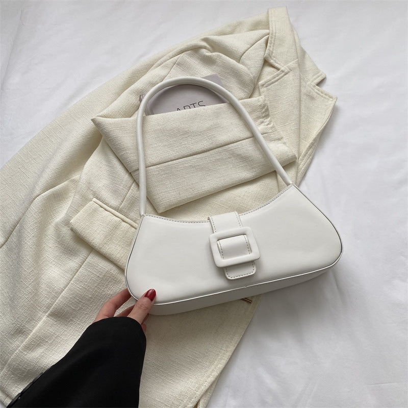 Western Style Shoulder Texture Crossbody Small Square Underarm Bag